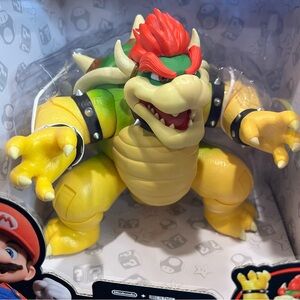 JAKKS The Super Mario Bros. Movie “BOWSER”Figure W/ Fire Breathing Effects